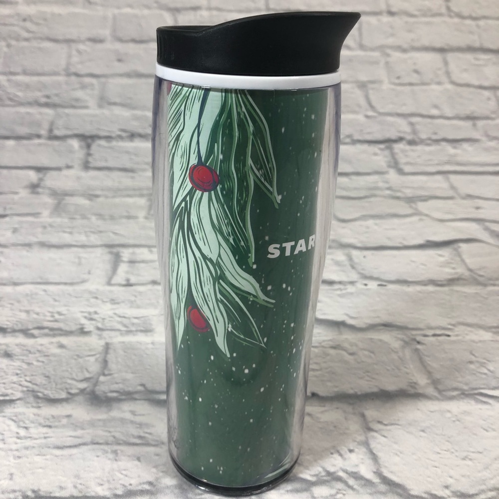 Starbucks coffee travel mug Christmas 2020 16oz NEW Green Red